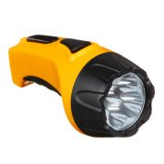 ЕРМАК Фонарь аккумуляторный 4 ярк. LED, вилка 220В, пластик, 13x5,3 см