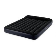 INTEX Кровать надувная с подголовником ФУЛ, FIBER-TECH, 137x191x25см, встр.электронасос, 64148ND