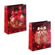 СНОУ БУМ Пакет подарочный бумажный, 26x32x9см, арт.2025-16, 2 дизайна